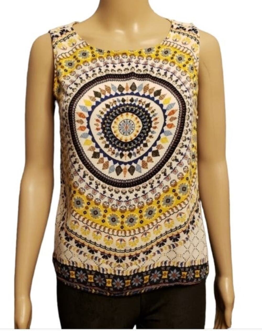 Renee C. Boho Sleeveless Blouse
